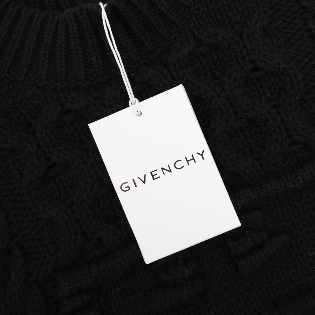 Givenchy 纪梵希 23FW 粗针圆领毛衣 -