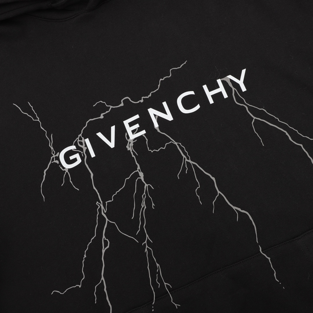 Givenchy纪梵希GVC 23款 反光闪电连帽卫衣 -