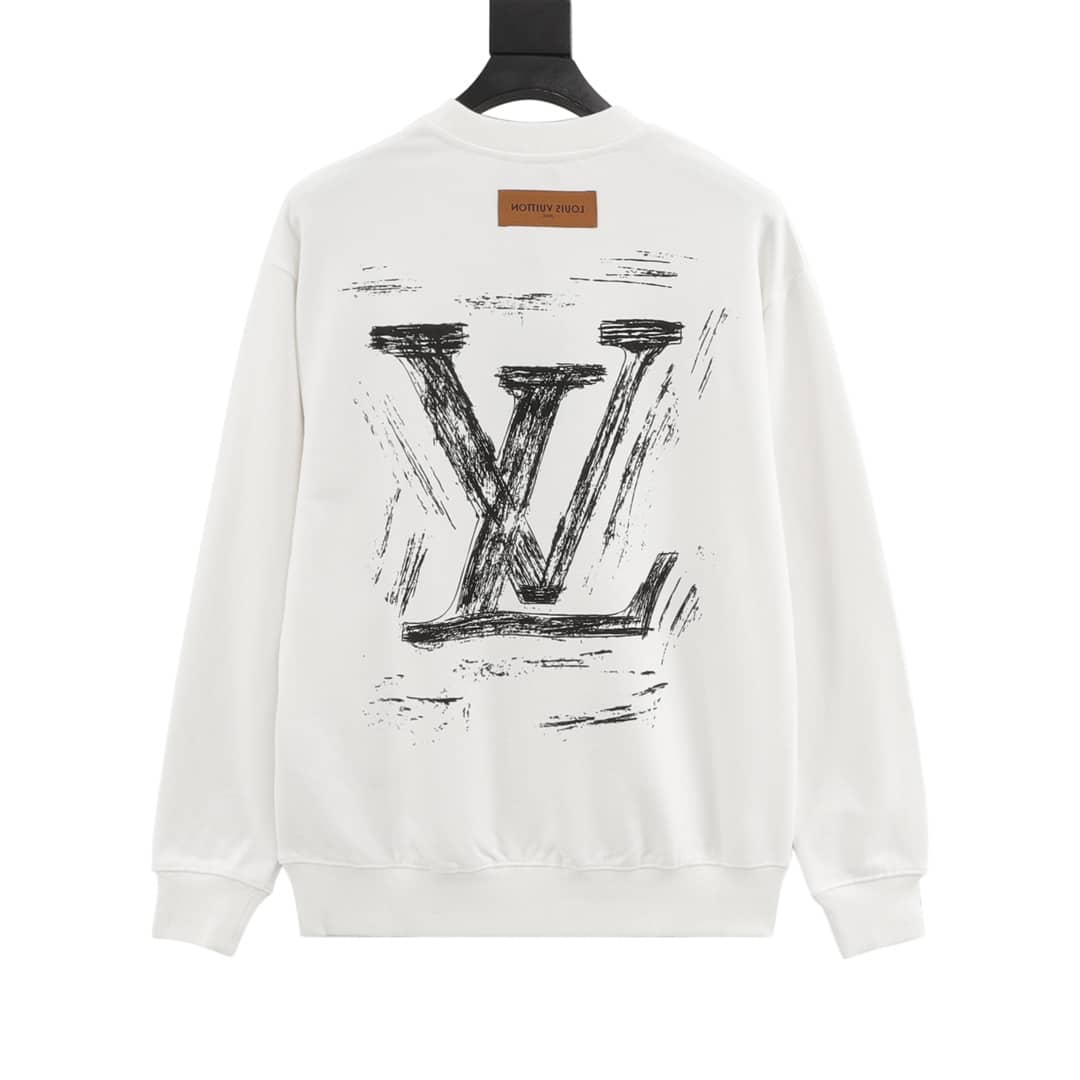Louis Vuitton/路易威登 手绘印花圆领卫衣 -