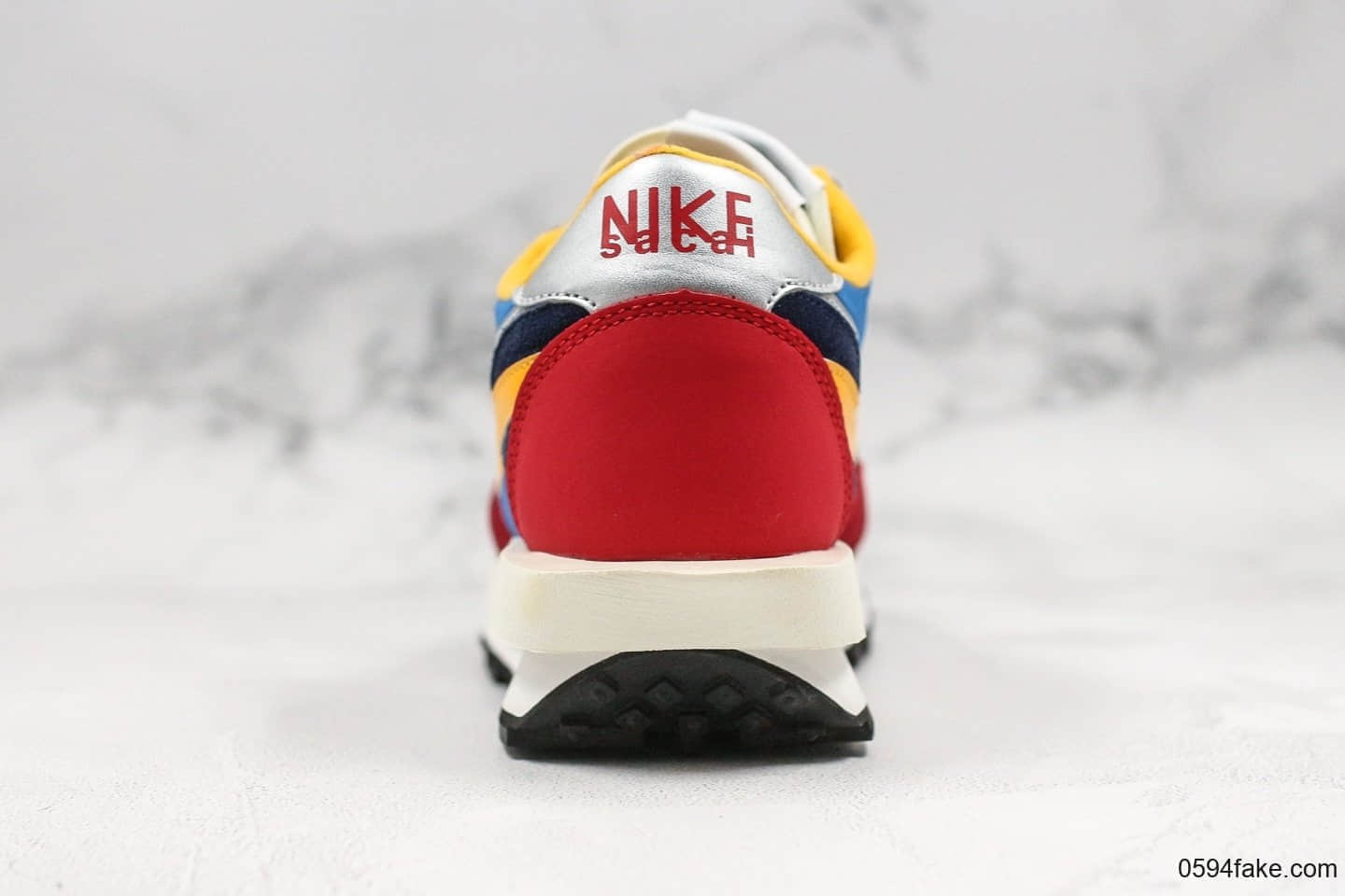 耐克Sacai x Nike LVD Waffle Daybreak联名走秀款蓝红银黄 BV0073-400 - 耐克解构鞋, 耐克华夫鞋, Sacai x Nike, Sacai, Nike, BV0073-400